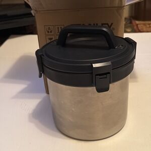 NEW Stanley Camp Crock 3 Qt Stainless Steel Insulated Food Jar Locking Lid